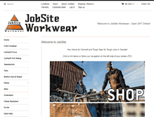 Tablet Screenshot of jobsiteworkwear.ca